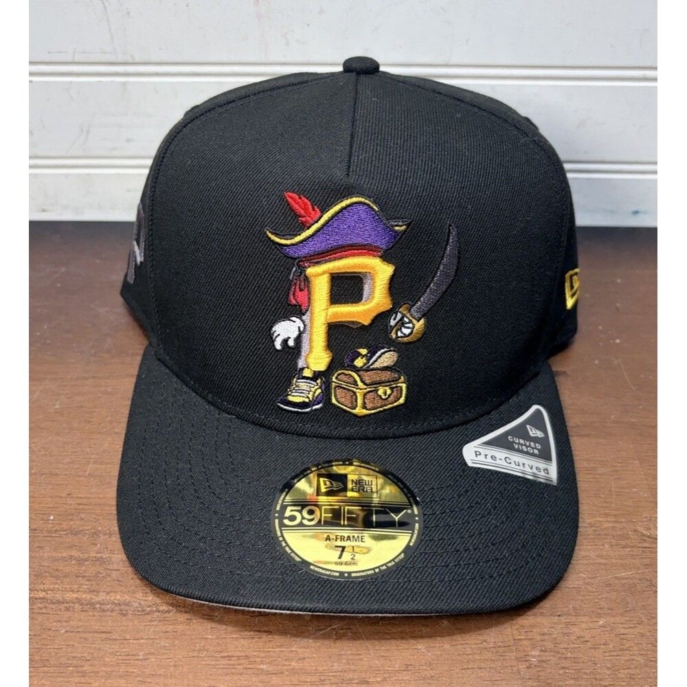 New Era 9Fifty Snapback A-Frame Pittsburgh Pirates Cartoon Style Logo 7 1/2 hat